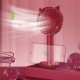 Ventilateur De Bureau Portable Avec Support Smartphone Silencieux 3 Vitesses Recharge USB 1200 mAh - www.yonis-shop.com