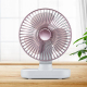Ventilateur De Bureau Portable Rechargeable Silencieux 4000mAh 4 Vitesses Oscillation 90° USB-C Et Micro USB
