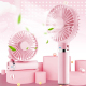 Ventilateur Portable Pliable À Main 3 Vitesses Veilleuse Batterie 1500 mAh Recharge USB Et Utilisation Sur Bureau