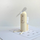 Mini Ventilateur Brumisateur Portable USB Avec Support Pour Téléphone Format Compact Beige ABS Silicone 120 g - www.yonis-sho...