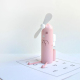 Mini Ventilateur Brumisateur Portable USB Avec Support Pour Téléphone Format Compact Beige ABS Silicone 120 g - www.yonis-sho...