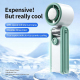Ventilateur Portable À Main De Bureau Et Tour De Cou Avec Affichage Numérique 3600 mAh Et 199 Vitesses Réglables - www.yonis-...