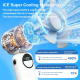 Ventilateur Portable Pliable 3 En 1 Refroidissement ICE 120 Vitesses Écran LED Batterie 2400 mAh - www.yonis-shop.com