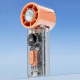 Ventilateur Portable À Main Rafraîchissant 100 Vitesses Moteur Sans Balais Silencieux Affichage LED Lampe Torche Batterie 1800 mAh