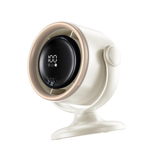 Ventilateur De Circulation Sans Pales Rechargeable Pour Bureau Écran Tactile 10 Vitesses Oscillation Multi Angle - www.yonis-...