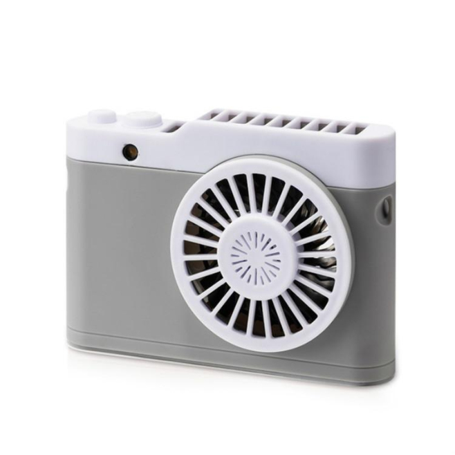 Mini Ventilateur USB Portable À Suspendre Autour Du Cou Noir Batterie 1800 mAh ABS 1,5 W - www.yonis-shop.com