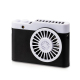 Mini Ventilateur USB Portable À Suspendre Autour Du Cou Noir Batterie 1800 mAh ABS 1,5 W - www.yonis-shop.com