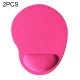 Tapis de souris ergonomique repose poignet ultra fin orange - www.yonis-shop.com