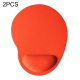 Tapis de souris ergonomique repose poignet ultra fin orange - www.yonis-shop.com