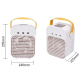 Mini Ventilateur Rafraîchisseur D’Air De Bureau Avec Brumisation 3 Vitesses USB Réservoir 250 Ml Silencieux - www.yonis-shop.com