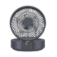 Ventilateur De Table Et Mural Pliable Orientable À 90° Batterie 4000mAh Veilleuse Intégrée