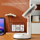 Ventilateur Portable Pliable Télescopique Rechargeable 6000 mAh Avec Télécommande Oscillant Et Moteur Sans Balais - www.yonis...