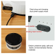 Ventilateur Portable Pliable Télescopique Rechargeable 6000 mAh Avec Télécommande Oscillant Et Moteur Sans Balais - www.yonis...