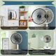 Ventilateur Portable Pliable Télescopique Rechargeable 6000 mAh Avec Télécommande Oscillant Et Moteur Sans Balais - www.yonis...