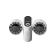 Ventilateur Portable À Clipser À La Taille À Double Tête Batterie 8000 mAh Éclairage Intégré Trois Vitesses