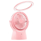 Ventilateur De Bureau Portable Rechargeable USB Silencieux Avec Lampe D’Ambiance À 3 Éclairages Réglables - www.yonis-shop.com
