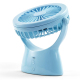 Ventilateur De Bureau Portable Rechargeable USB Silencieux Avec Lampe D’Ambiance À 3 Éclairages Réglables - www.yonis-shop.com