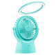 Ventilateur De Bureau Portable Rechargeable USB Silencieux Avec Lampe D’Ambiance À 3 Éclairages Réglables - www.yonis-shop.com