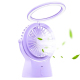 Ventilateur De Bureau Portable Rechargeable USB Silencieux Avec Lampe D’Ambiance À 3 Éclairages Réglables - www.yonis-shop.com