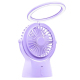 Ventilateur De Bureau Portable Rechargeable USB Silencieux Avec Lampe D’Ambiance À 3 Éclairages Réglables - www.yonis-shop.com