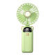 Mini Ventilateur Portable Pliable À Main Tour De Cou Et De Bureau Avec Affichage Numérique 5 Vitesses Recharge USB Type C