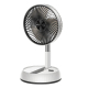 Ventilateur De Sol Pliable Télescopique 5 W À Batterie 6000 mAh Rechargeable Par USB Type C
