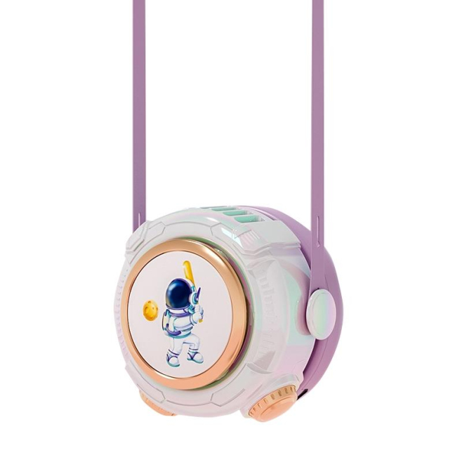 Mini Ventilateur De Cou Sans Pales USB Rechargeable À 3 Vitesses Avec Cordon Silicone Réglable Pour Enfants Et Adultes - www....