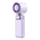 Mini Ventilateur Portable 199 Vitesses Écran LED Molette Surface Céramique Rafraîchissante Batterie 3000mAh Pliable - www.yon...