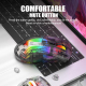 Souris Gaming Transparente RGB 2400DPI Silencieuse Avec Connexion 2.4G BT USB - www.yonis-shop.com