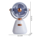 Mini Ventilateur De Bureau Portable USB Rechargeable Type C 100 Niveaux Angle Réglable À 180° Batterie 500 mAh - www.yonis-sh...