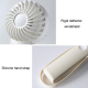 Ventilateur Portable Rechargeable Silencieux À Main 3 Vitesses Batterie 1200 mAh Autonomie 4 h Avec Dragonne Silicone - www.y...