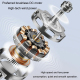 Ventilateur Portable Rechargeable Silencieux À Main 3 Vitesses Batterie 1200 mAh Autonomie 4 h Avec Dragonne Silicone - www.y...