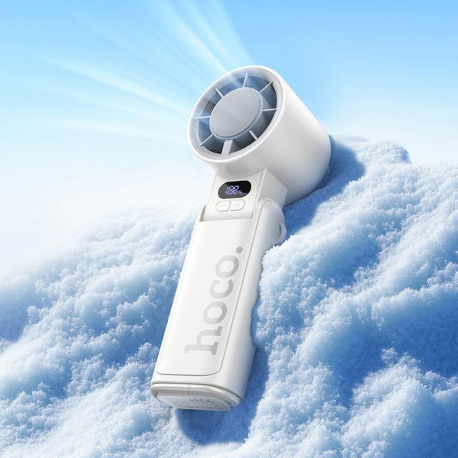 Ventilateur Portable Pliable Sur Batterie 3600mAh Avec Affichage Numérique Et Vitesse 8500 Tr/min - www.yonis-shop.com