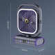 Ventilateur De Bureau Mural USB Silencieux Oscillant Rechargeable 2400 mAh Moteur Brushless 5 Vitesses - www.yonis-shop.com