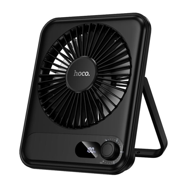 Ventilateur De Bureau Portable Avec Affichage Numérique Batterie 2000 mAh Autonomie 3 À 10 Heures 3200 Tr/min - www.yonis-sho...