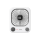Ventilateur De Bureau Ultra Fin Avec Diffusion D’Arôme 100 Vitesses Batterie 1200 mAh Autonomie 2 À 6 H Type C Blanc - www.yo...