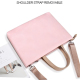 Sacoche Ordinateur Portable Imperméable Rose Grande Capacité Pour Laptop 13.3 Pouces - www.yonis-shop.com