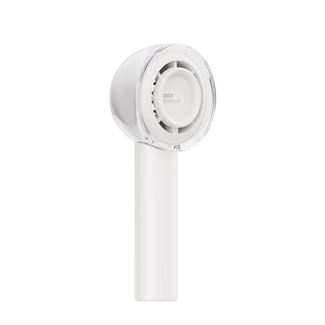 Mini Ventilateur Électrique Portable Silencieux 3 Vitesses Batterie 1200 mAh Contrôle À Une Main White - www.yonis-shop.com