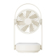Ventilateur Portable Rechargeable USB Avec Lampe LED Et Télécommande Infrarouge Réglage Continu De La Vitesse Du Vent