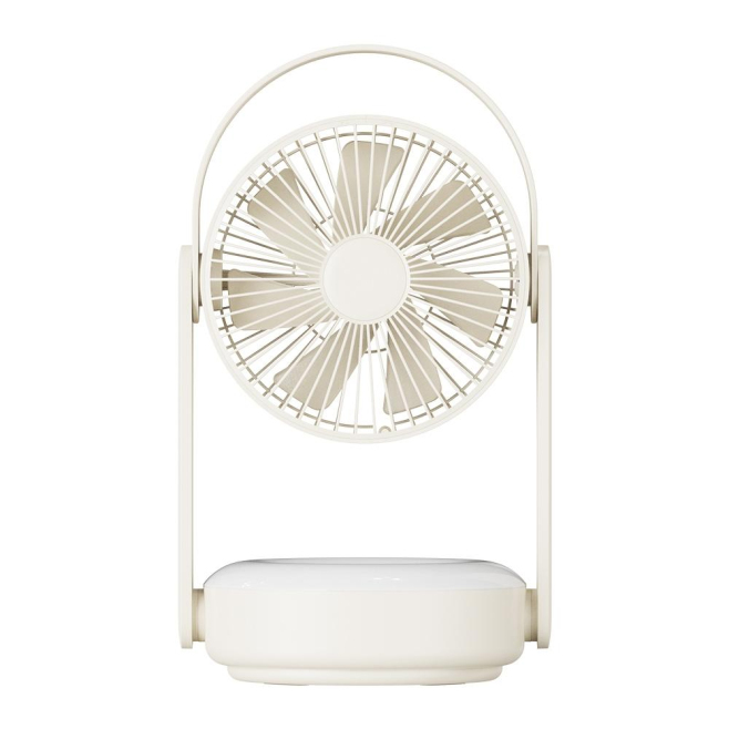 Ventilateur Portable Rechargeable USB Avec Lampe LED Et Télécommande Infrarouge Réglage Continu De La Vitesse Du Vent - www.y...