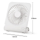Ventilateur De Bureau Fin Rechargeable USB-C 4 Vitesses Batterie 1800 mAh Support Orientable Antidérapant - www.yonis-shop.com