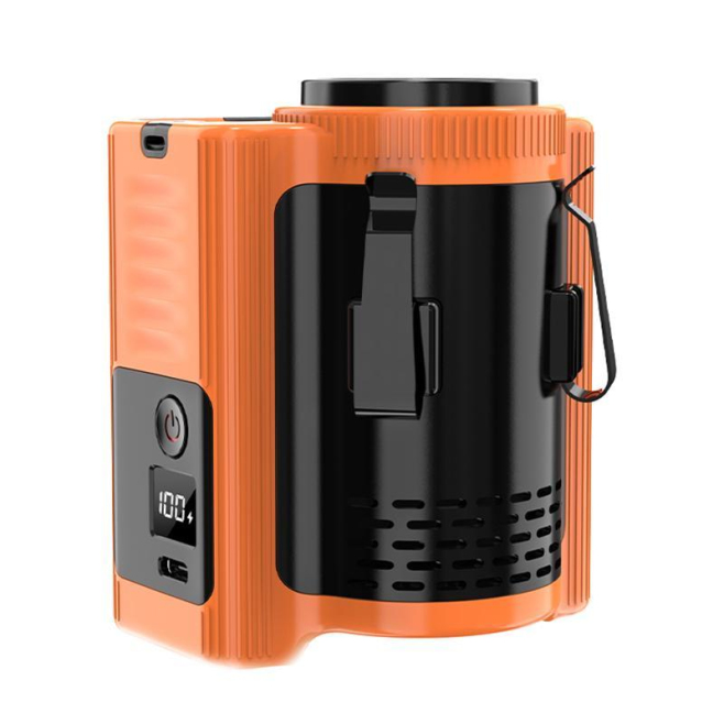 Mini Ventilateur À Suspendre À La Taille Batterie 10000 mAh 5 Vitesses Écran Numérique Et Éclairage - www.yonis-shop.com
