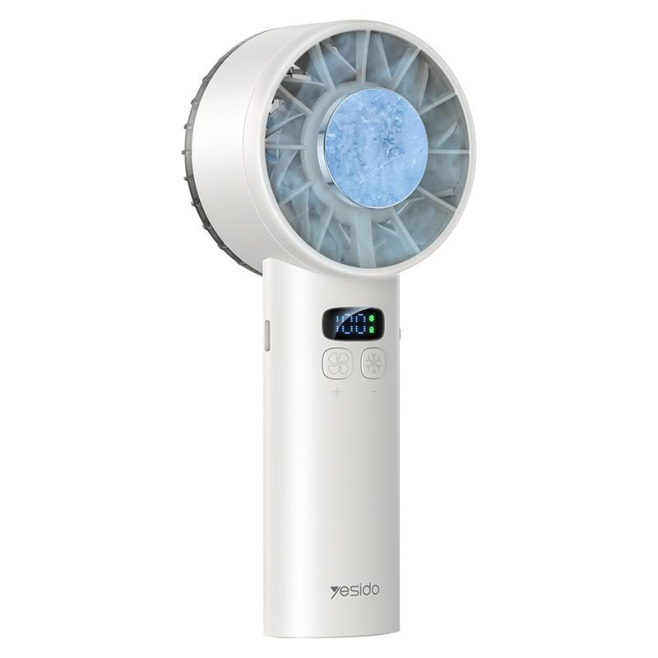 Ventilateur Portable À Main Avec Refroidissement Semi Conducteur À 16 °C 100 Vitesses Écran LCD Batterie 3600 mAh - www.yonis...