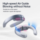 Ventilateur De Cou Portable À Flux D’Air À 360 Degrés Double Turbo 100 Vitesses Batterie 5000 mAh Affichage LED - www.yonis-s...