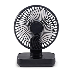 Ventilateur De Bureau Portable Oscillant 4 Vitesses Batterie 4000 mAh Écran LED Recharge USB C