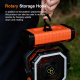 Ventilateur De Camping 3 En 1 Avec Batterie 20000 mAh Éclairage LED Et Crochet Pour Tente Ou Table - www.yonis-shop.com
