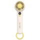 Mini Ventilateur USB Portable Pour Bureau Avec Crochet Turbo 5 Pales 3 Vitesses Batterie Intégrée 1200 mAh