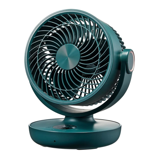 Ventilateur De Bureau Rechargeable Avec Affichage LED Autonomie 14H Commande Tactile Oscillation 120° Et 3 Vitesses - www.yon...