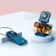 Ventilateur Portable USB 3 En 1 Avec Batterie 3000mAh Autonomie 8 Heures 3 Vitesses Et Support Smartphone - www.yonis-shop.com