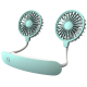 Ventilateur De Cou Portable Rechargeable USB À 7 Pales 3 Vitesses Et Flexible Orientable À 360° - www.yonis-shop.com